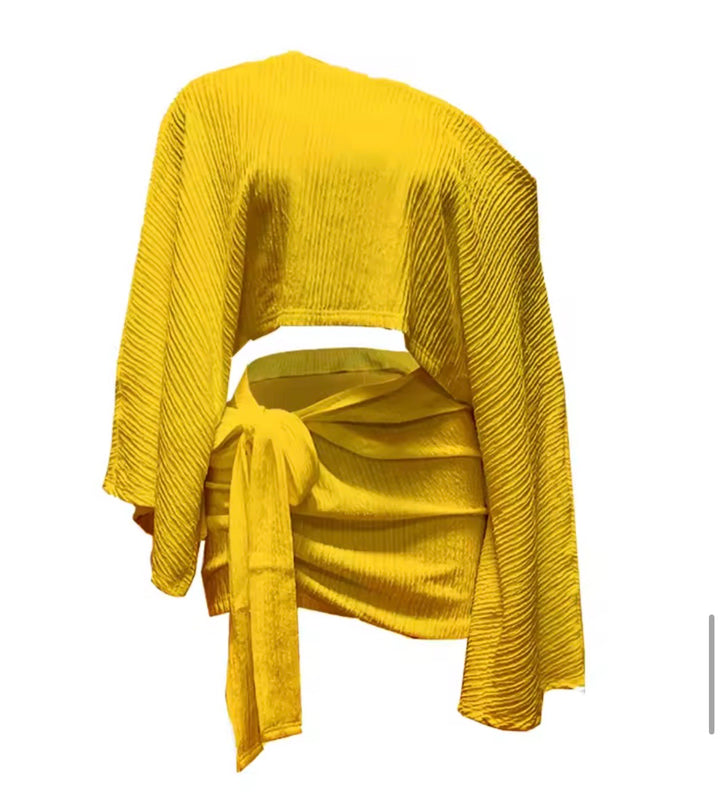 Gorgeous Off The Shoulder Skirt Set