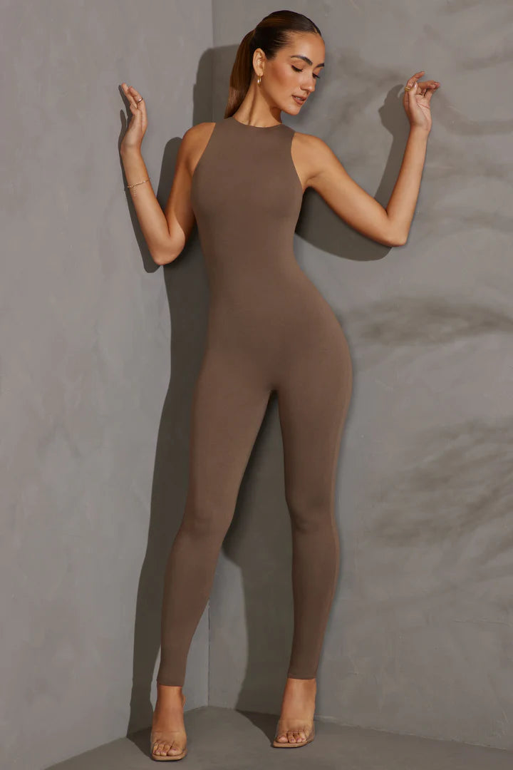 VIDA Racer Neck Jumpsuit