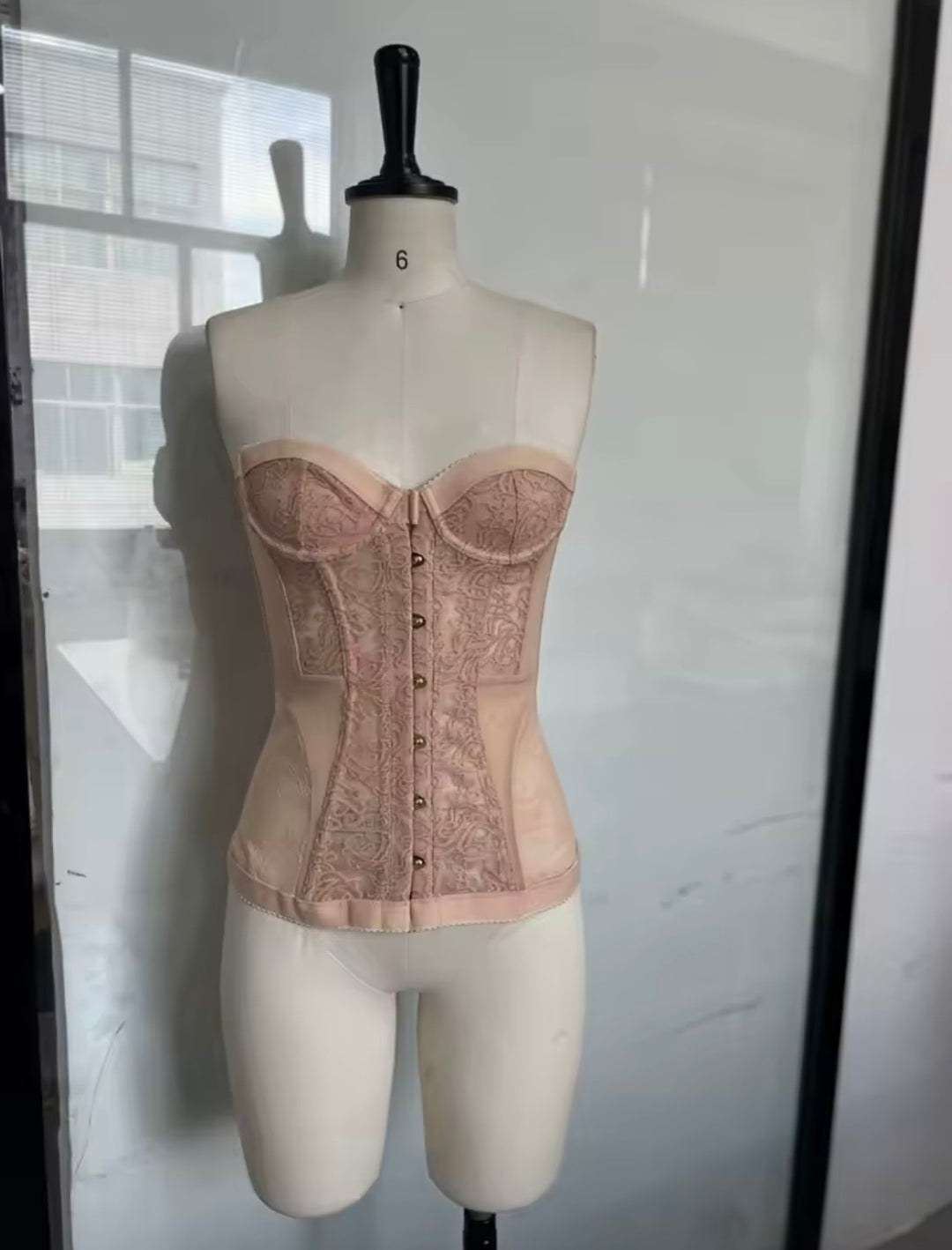 Lace Front Clasp Corset
