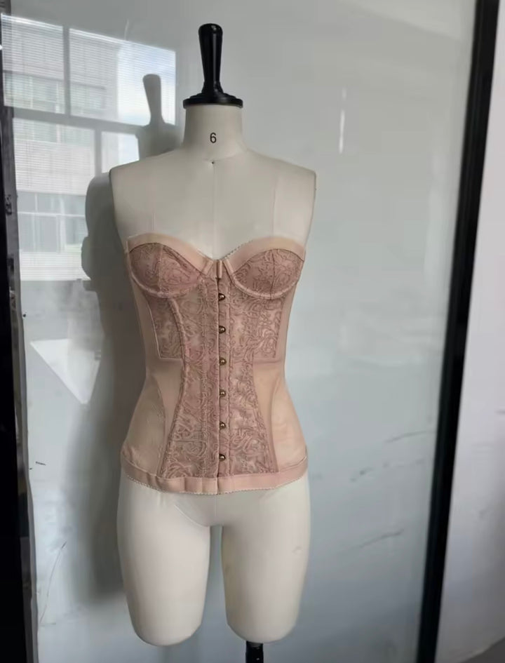 Lace Front Clasp Corset