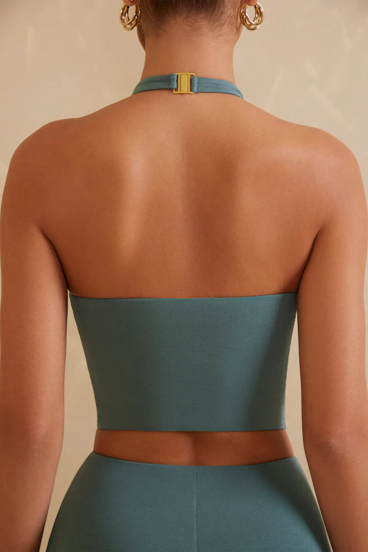 ELSEA Halter Neck Crop Top