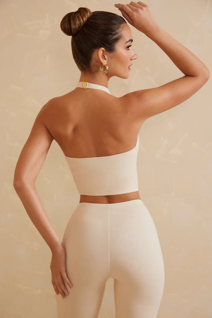 ELSEA Halter Neck Crop Top