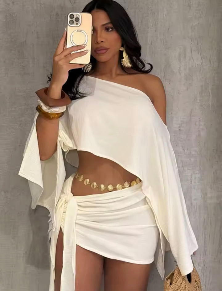 Gorgeous Off The Shoulder Skirt Set
