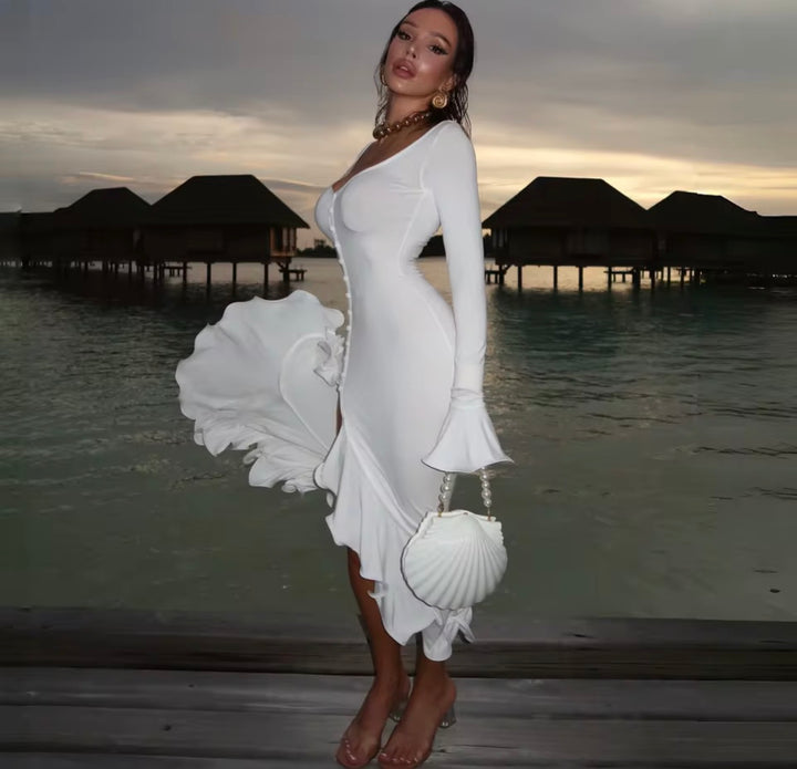 Relaxed Ruffle Dress
