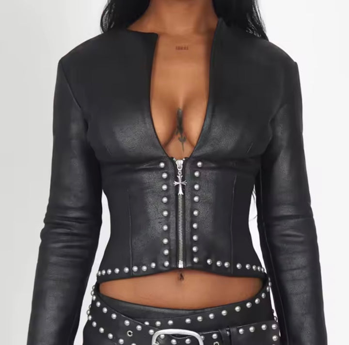 Street Style Jacket Skirt Set