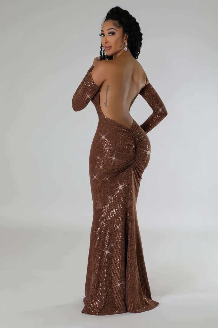 DANIELLA BACKLESS MAXI DRESS