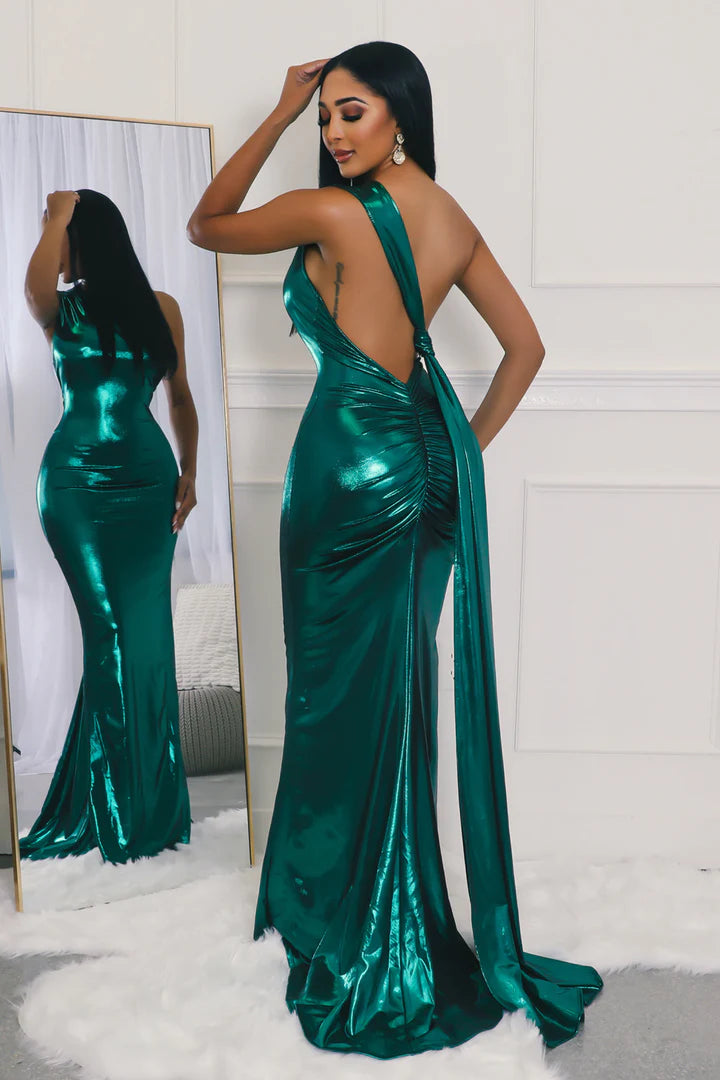 TIFFANY METALLIC MERMAID GOWN