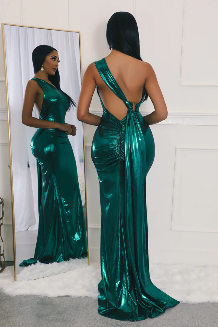 TIFFANY METALLIC MERMAID GOWN