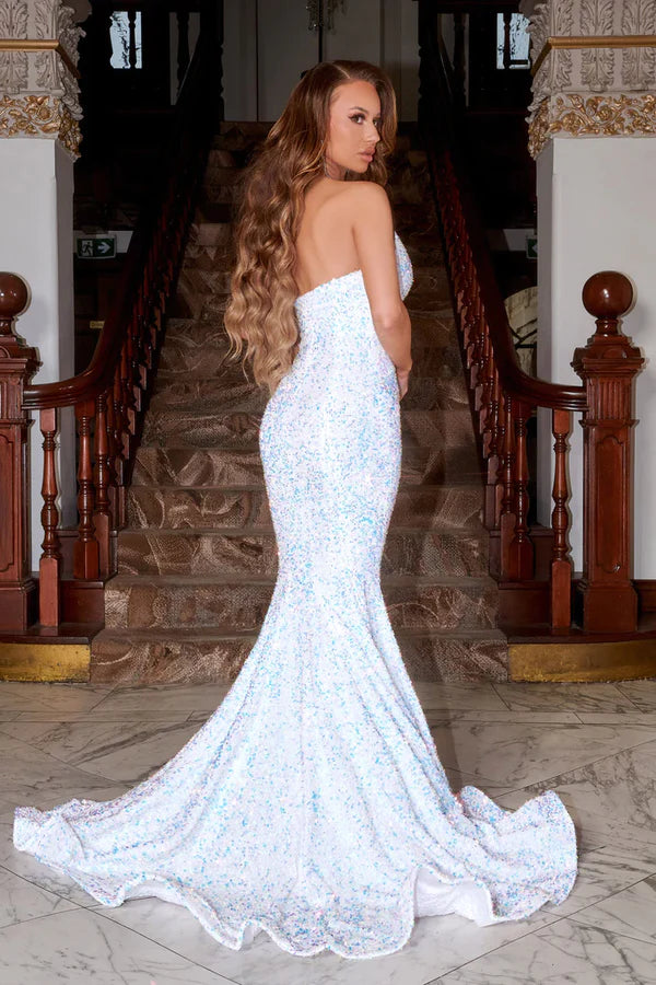 MARLYN SLEEVELESS MERMAID SPARKLE GOWN