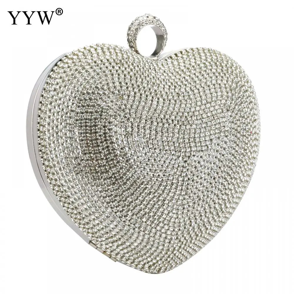 Diamond Heart Clutch