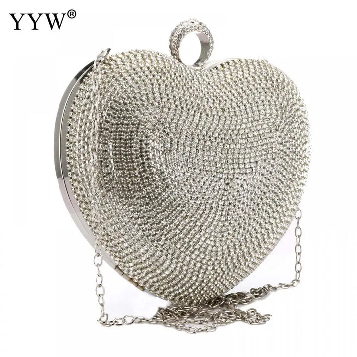 Diamond Heart Clutch