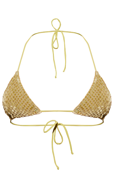 Devore Triangle Bikini Top