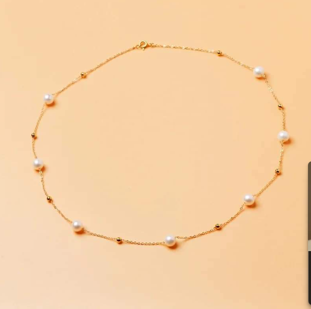 Pearl Round Shape Choker Necklace