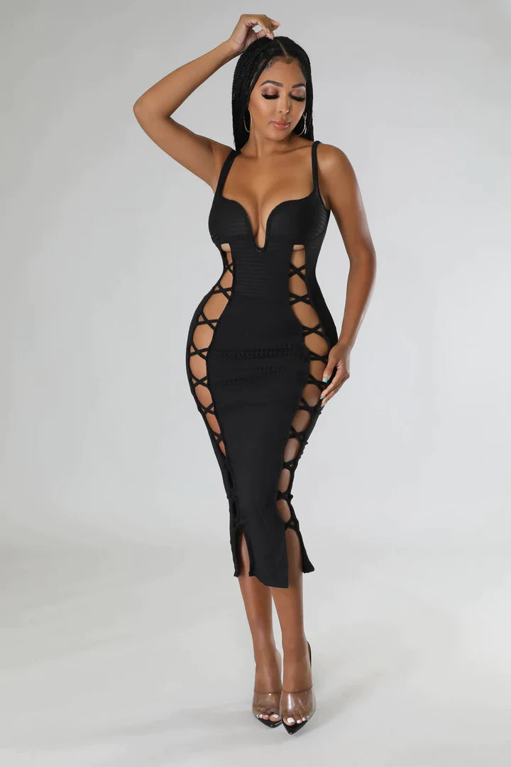 CARLITA CUT OUT MAXI DRESS