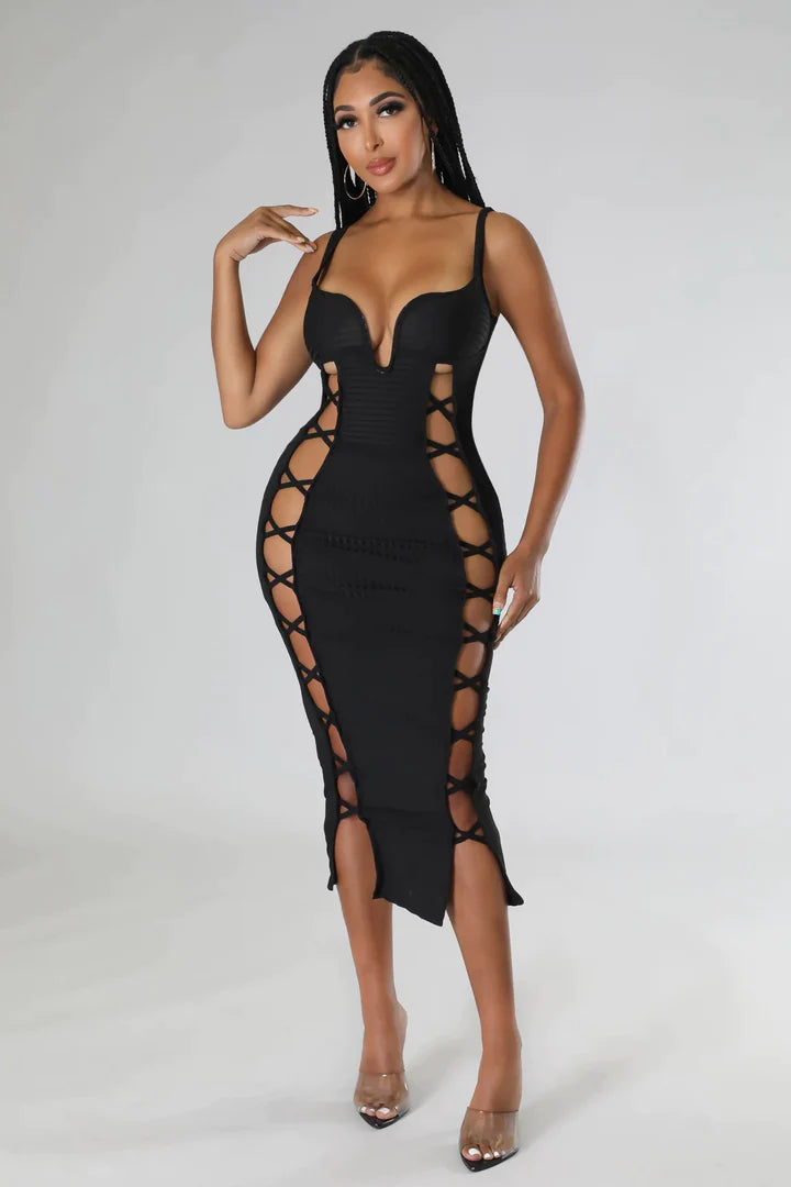 CARLITA CUT OUT MAXI DRESS