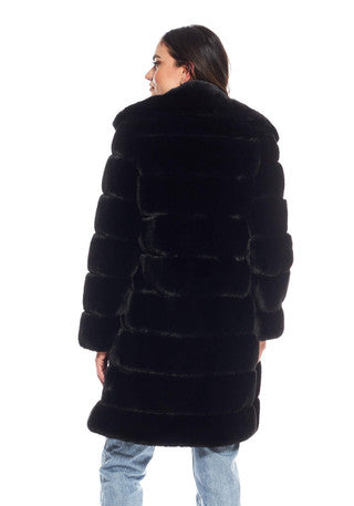 ANASTASIA FAUX FUR LONG COAT