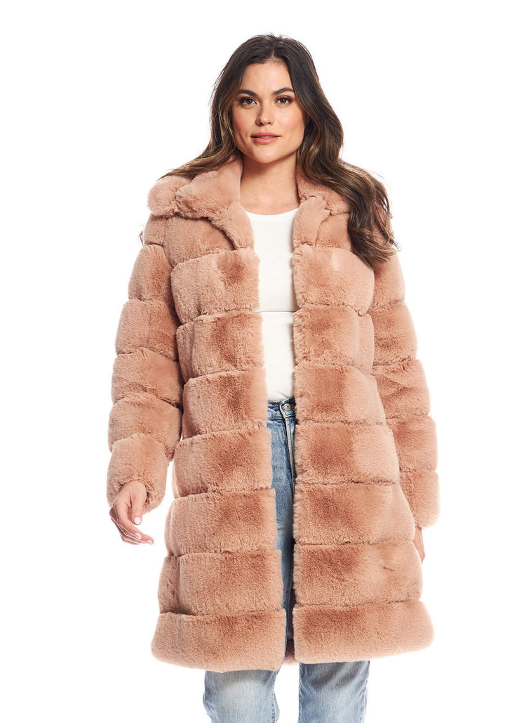 ANASTASIA FAUX FUR LONG COAT