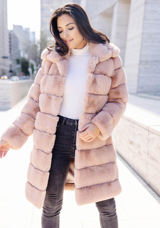 ANASTASIA FAUX FUR LONG COAT