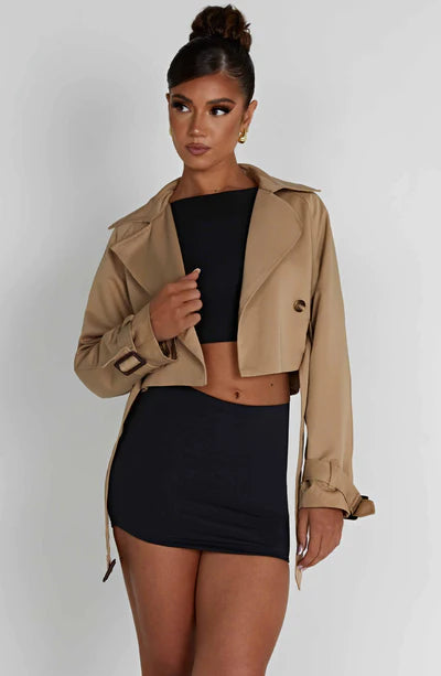 CAPRICE CROPPED TRENCH COAT