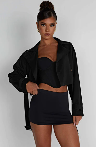 CAPRICE CROPPED TRENCH COAT