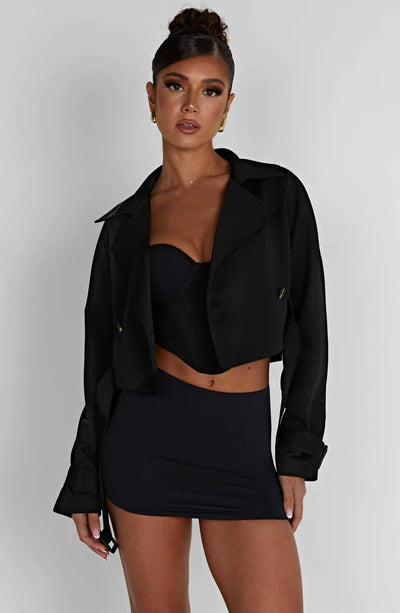 CAPRICE CROPPED TRENCH COAT