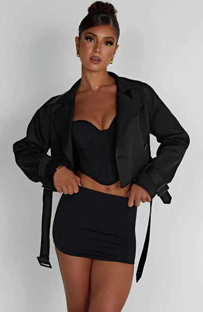 CAPRICE CROPPED TRENCH COAT