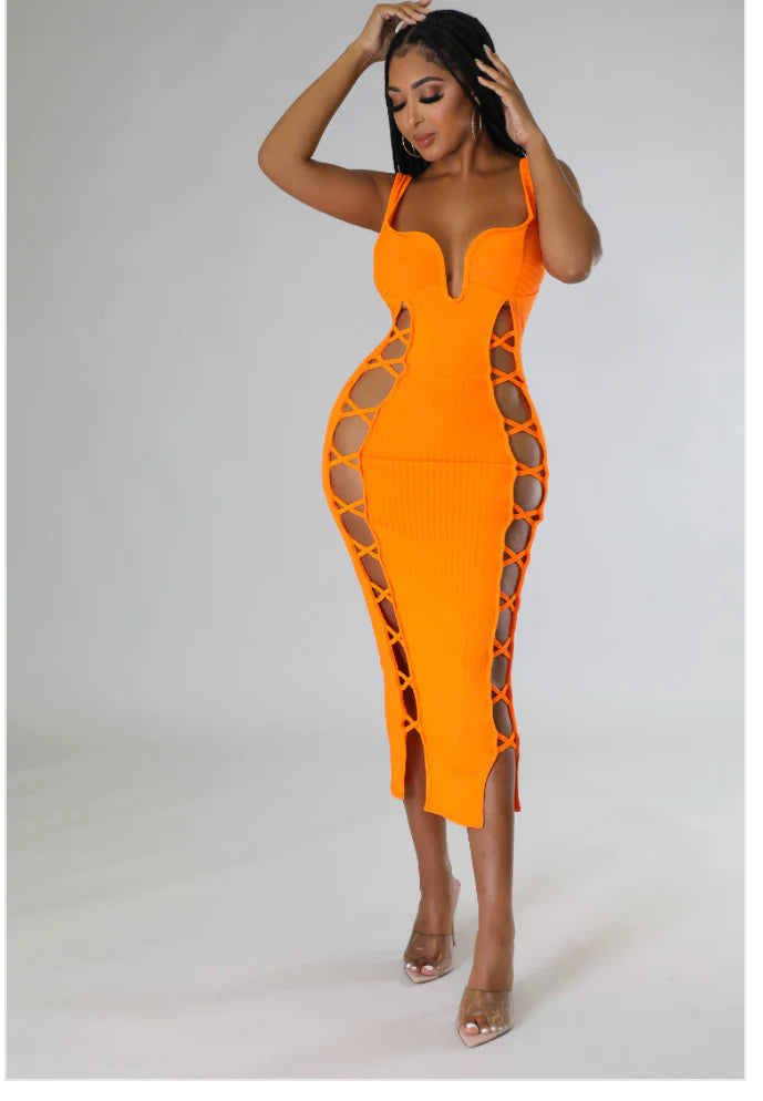 CARLITA CUT OUT MAXI DRESS