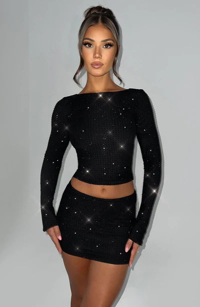 TANI Long Sleeve Crop Top