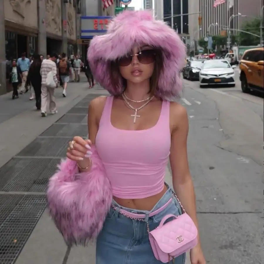 The It Girl Furry Bucket Hat