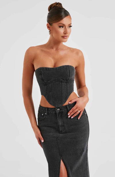 YASIE DENIM CORSET