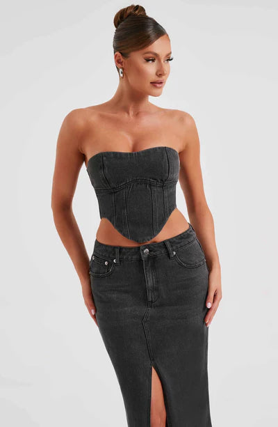 YASIE DENIM CORSET