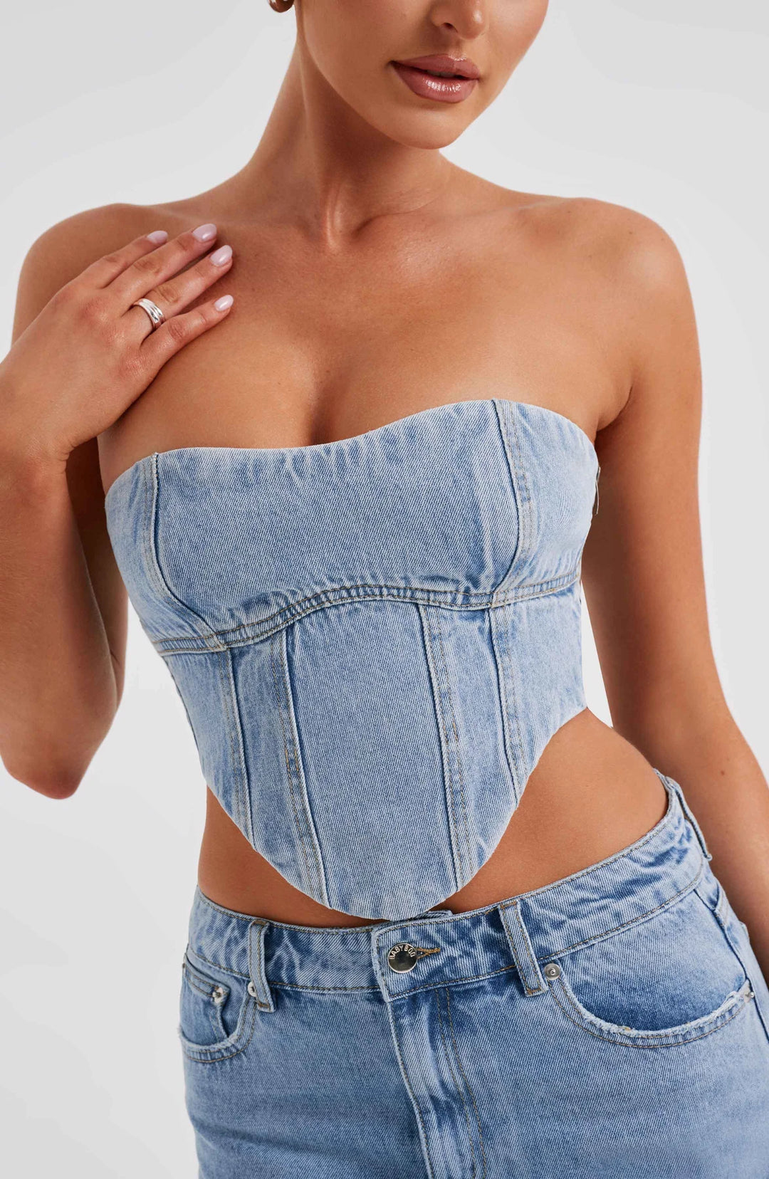 YASIE DENIM CORSET