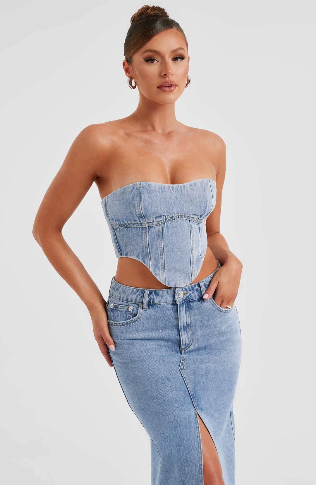 YASIE DENIM CORSET