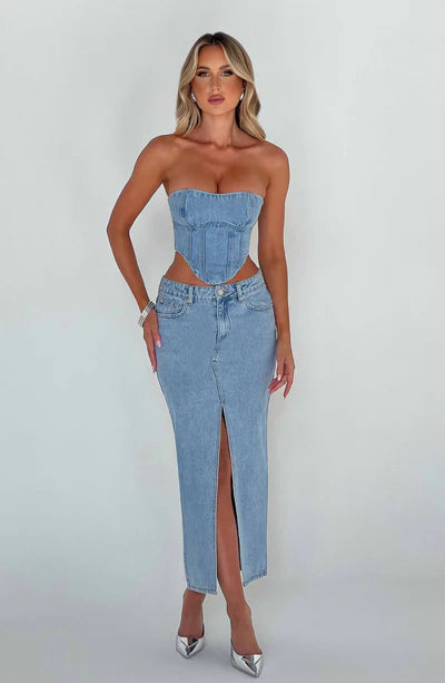 YASIE DENIM CORSET