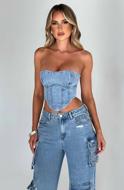 YASIE DENIM CORSET