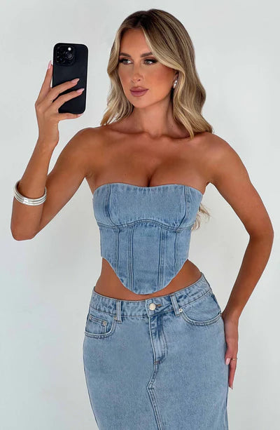 YASIE DENIM CORSET